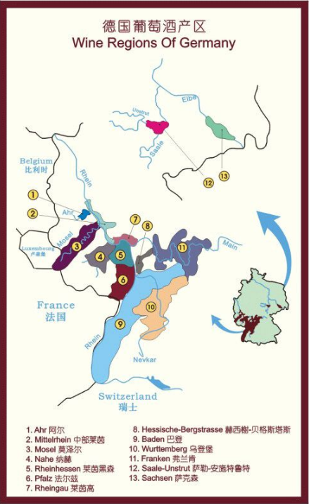 淦浦管家知识分享|认识葡萄酒系列03-最全面的世界葡萄酒产区地图